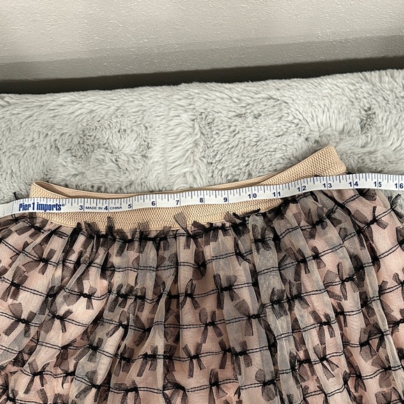 NWT Anthropologie Maeve All-Over Bow Tulle Midi Skirt - Sz. Smalll NWOT - Picture 8 of 8